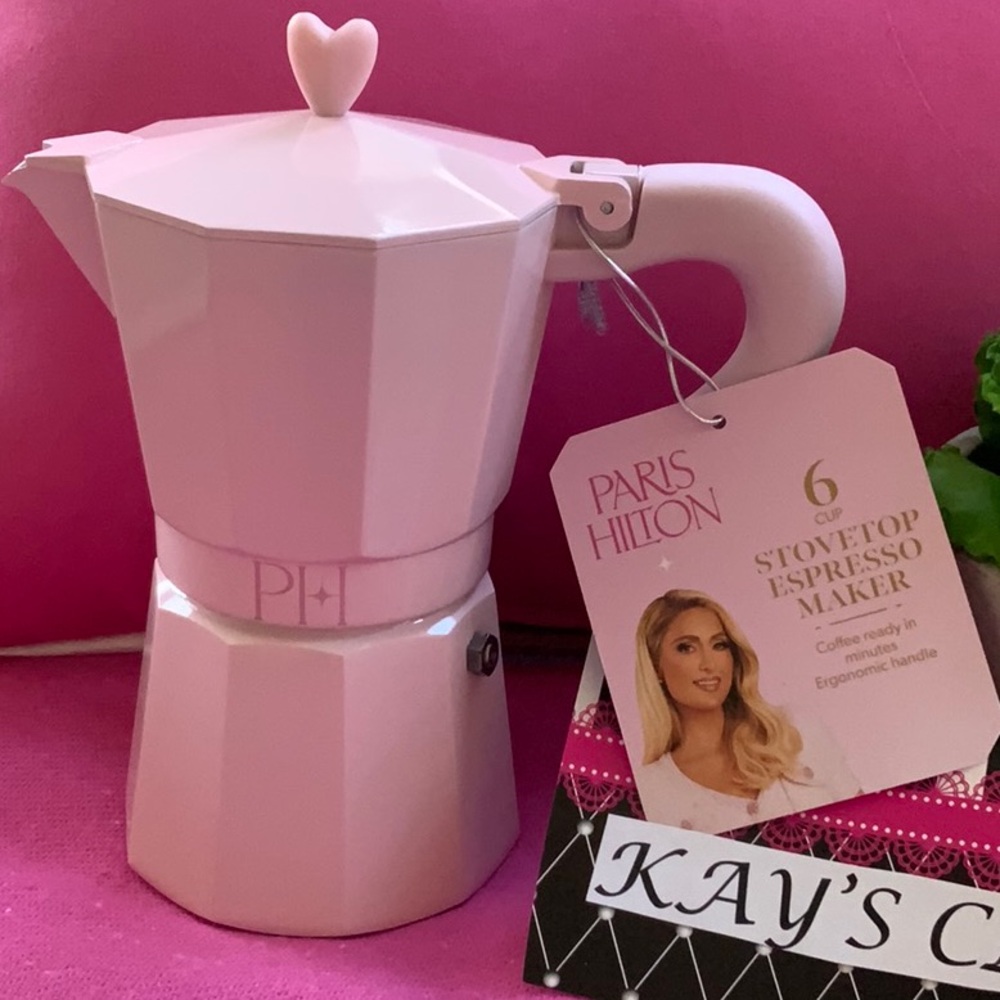 💖💖6 CUP Paris Hilton Stovetop Espresso Maker